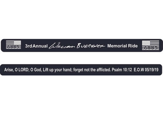 2022 William Buechner Memorial Wristband